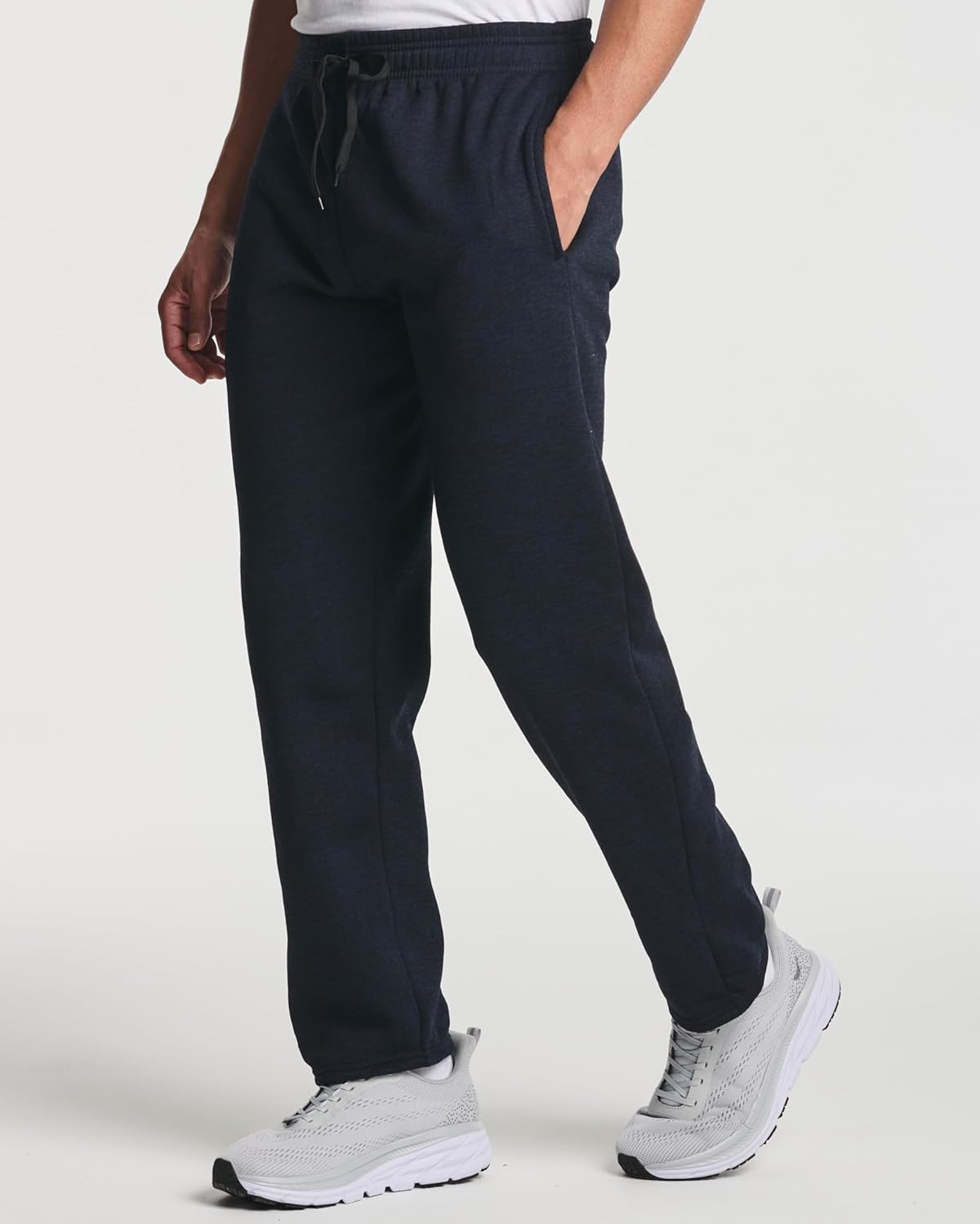 Real Essentials 3 Pack Mens Tech Fleece Athletic Casual Open Bottom Sweatpants with Pockets Available in Big ampamp TallSet 3