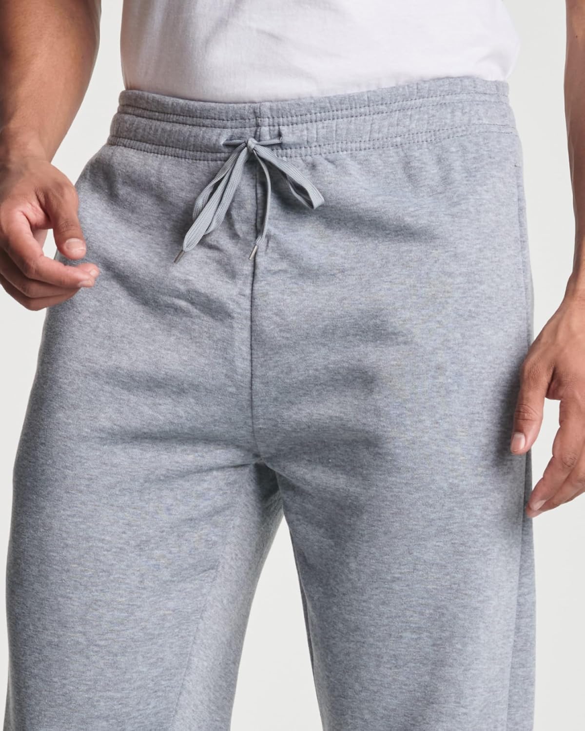Real Essentials 3 Pack Mens Tech Fleece Athletic Casual Open Bottom Sweatpants with Pockets Available in Big ampamp TallSet 4