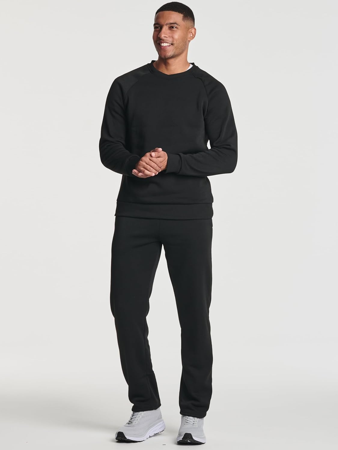 Real Essentials 3 Pack Mens Tech Fleece Athletic Casual Open Bottom Sweatpants with Pockets Available in Big ampamp TallSet 5