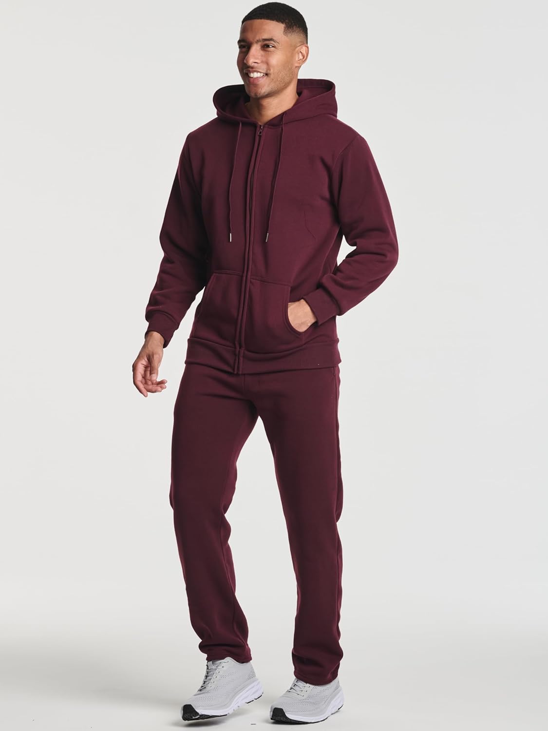 Real Essentials 3 Pack Mens Tech Fleece Athletic Casual Open Bottom Sweatpants with Pockets Available in Big ampamp TallSet 6