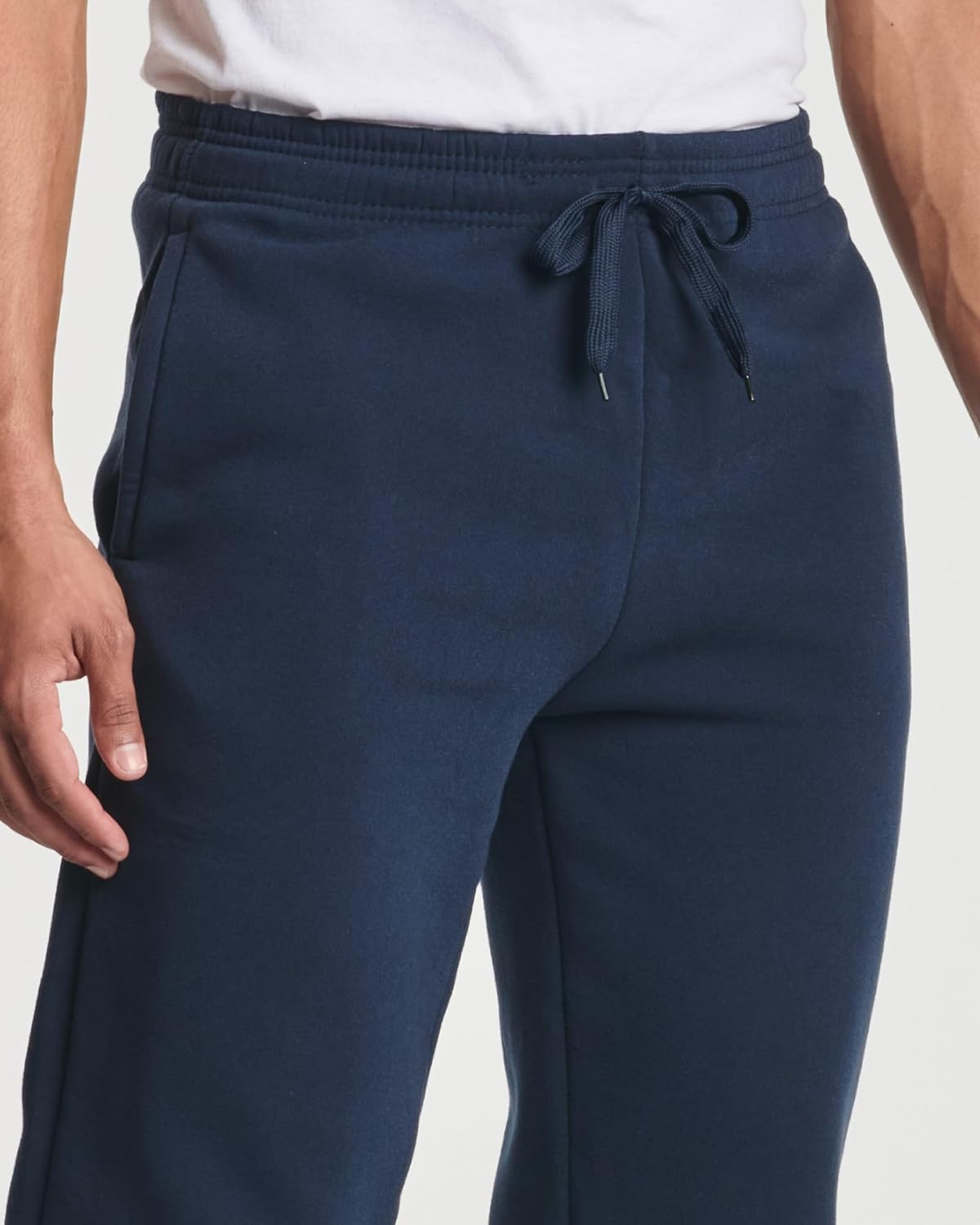 Real Essentials 3 Pack Mens Tech Fleece Athletic Casual Open Bottom Sweatpants with Pockets Available in Big ampamp TallSet 7