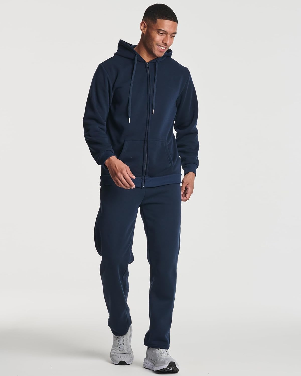 Real Essentials 3 Pack Mens Tech Fleece Athletic Casual Open Bottom Sweatpants with Pockets Available in Big ampamp TallSet 7