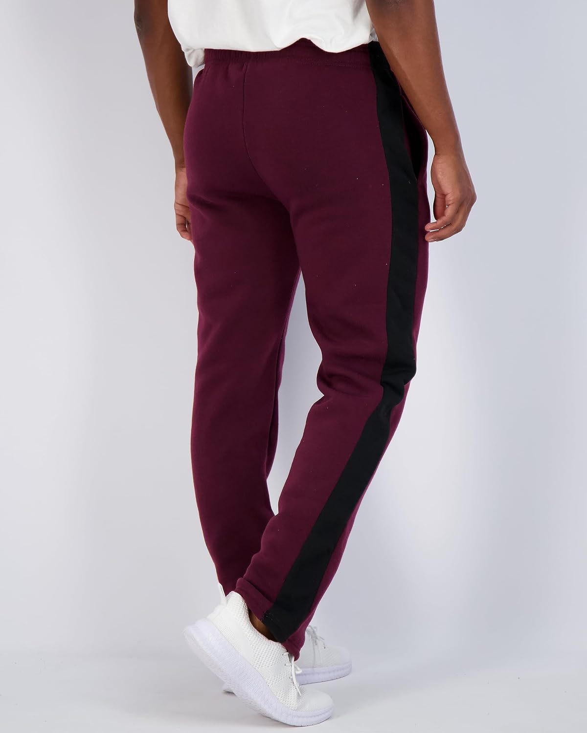 Real Essentials 3 Pack Mens Tech Fleece Athletic Casual Open Bottom Sweatpants with Pockets Available in Big ampamp TallSet 8