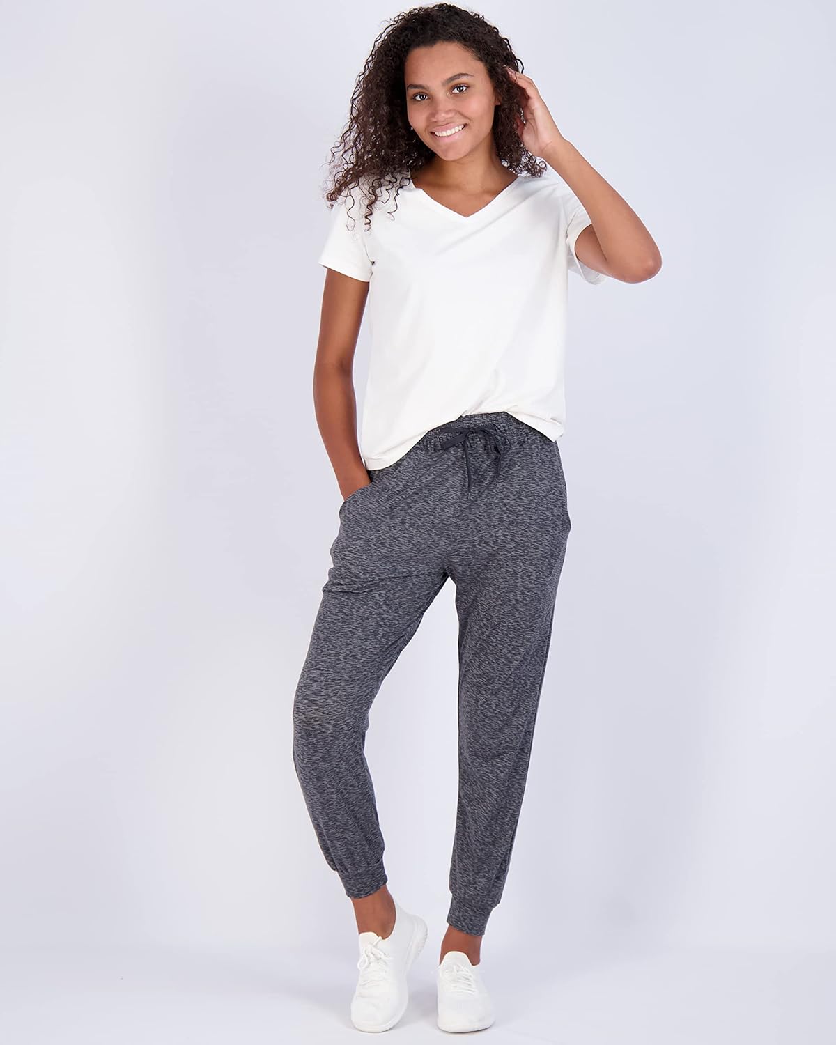 Real Essentials 3 Pack Womens UltraSoft Lounge Joggers Sweatpants Athletic Yoga Pants with Pockets Available in PlusSet 10
