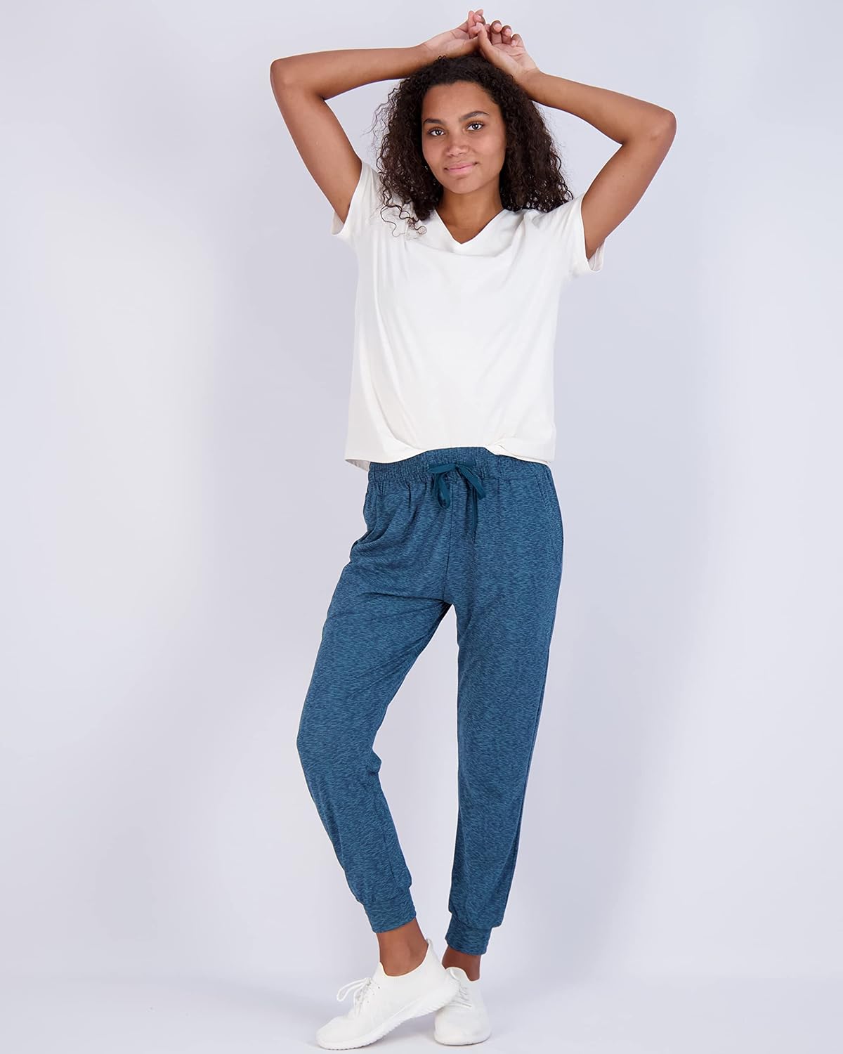 Real Essentials 3 Pack Womens UltraSoft Lounge Joggers Sweatpants Athletic Yoga Pants with Pockets Available in PlusSet 11