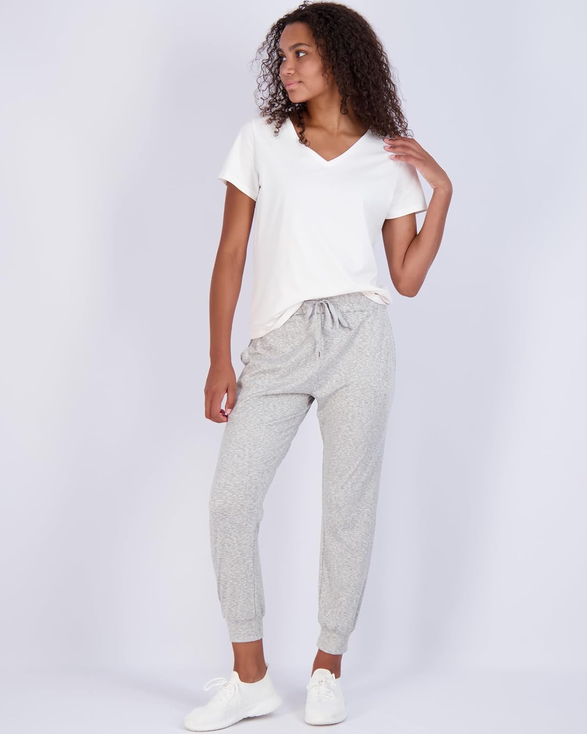 Real Essentials 3 Pack Womens UltraSoft Lounge Joggers Sweatpants Athletic Yoga Pants with Pockets Available in PlusSet 12