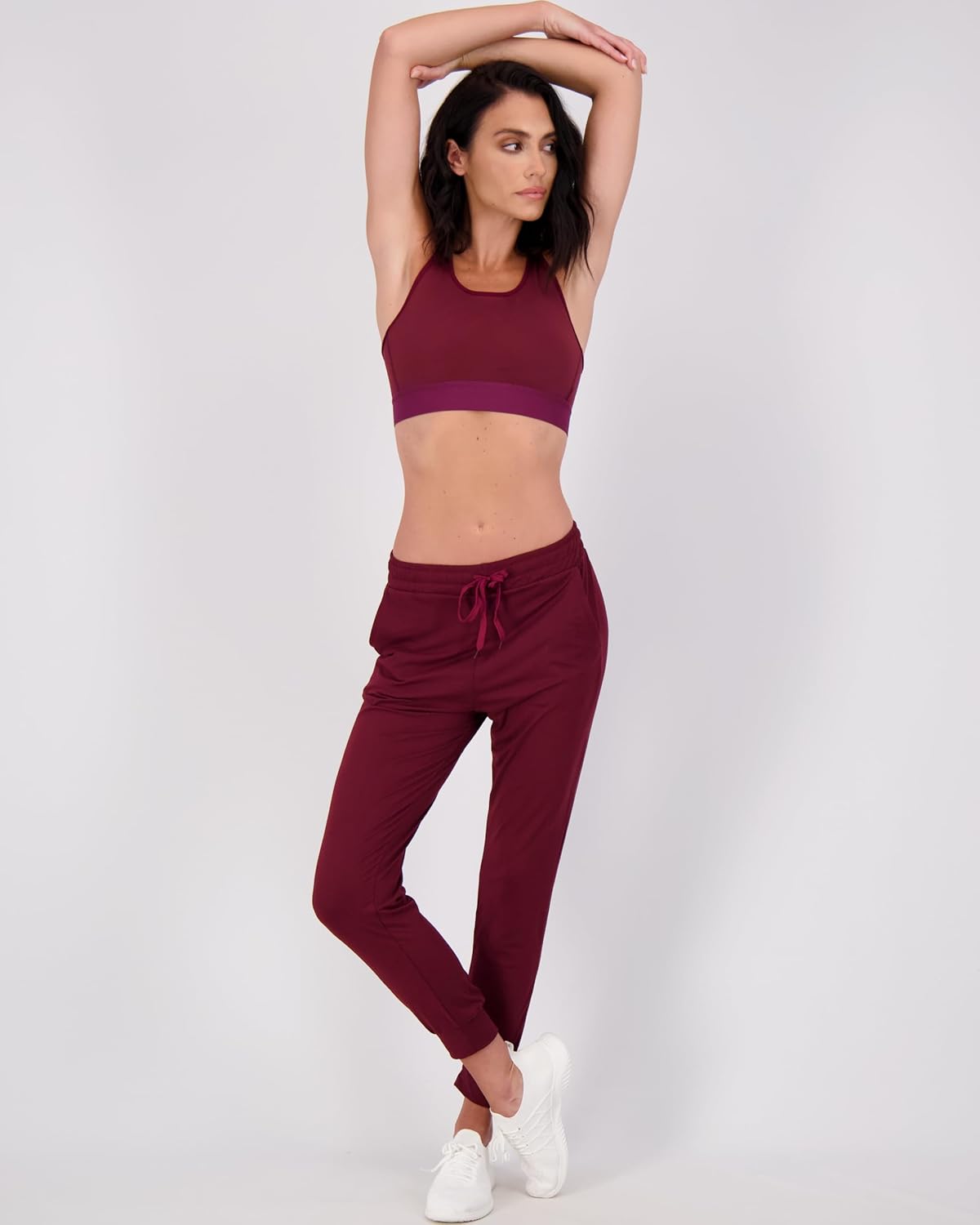 Real Essentials 3 Pack Womens UltraSoft Lounge Joggers Sweatpants Athletic Yoga Pants with Pockets Available in PlusSet 3