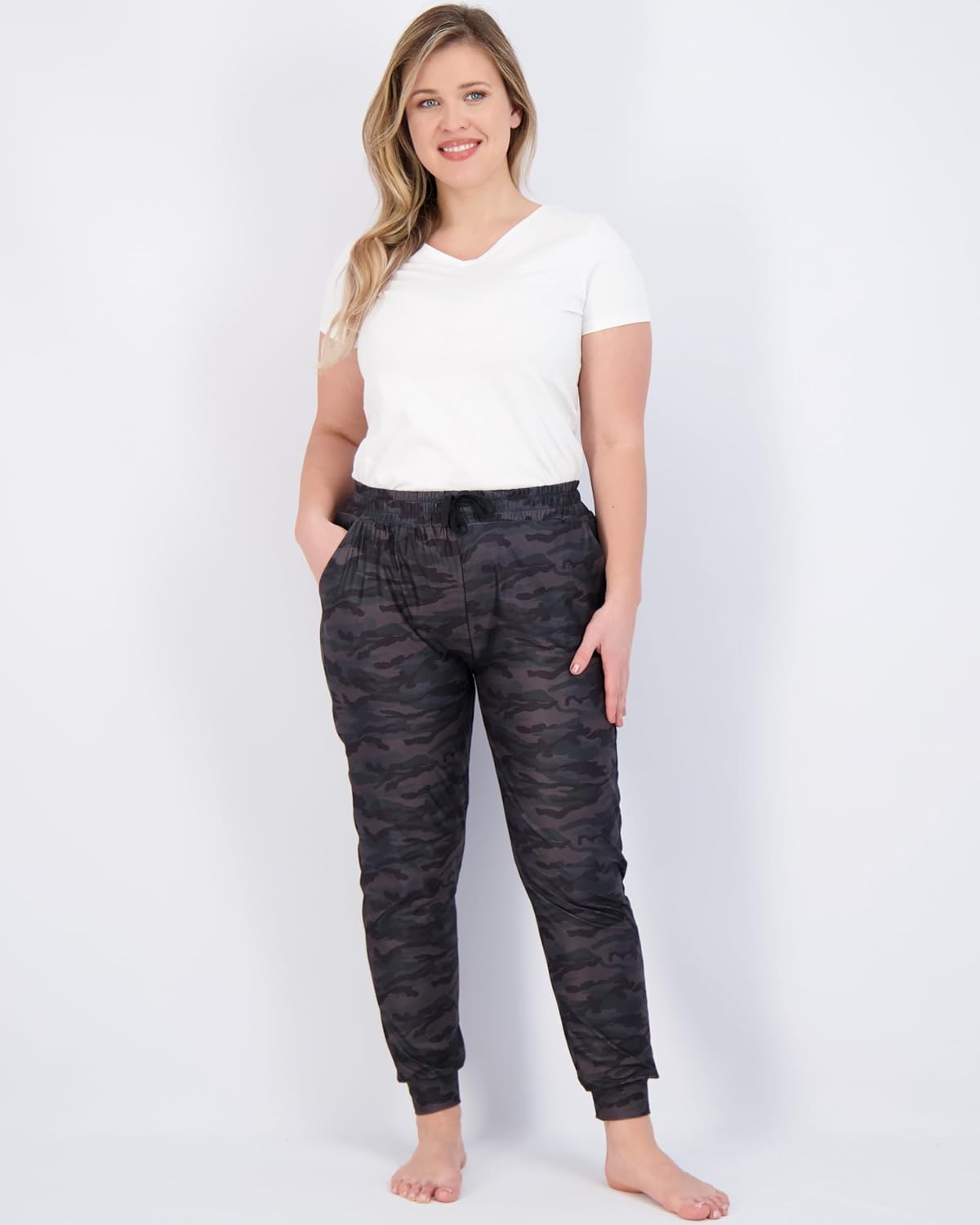 Real Essentials 3 Pack Womens UltraSoft Lounge Joggers Sweatpants Athletic Yoga Pants with Pockets Available in PlusSet 5