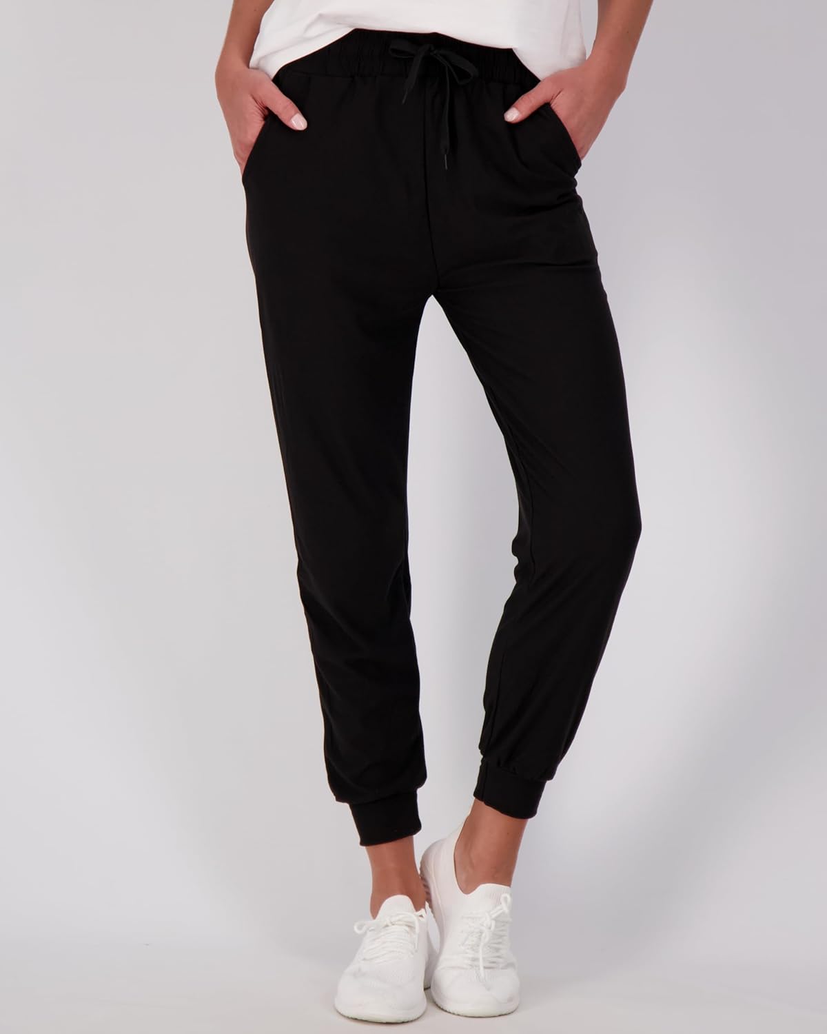 Real Essentials 3 Pack Womens UltraSoft Lounge Joggers Sweatpants Athletic Yoga Pants with Pockets Available in PlusSet 5