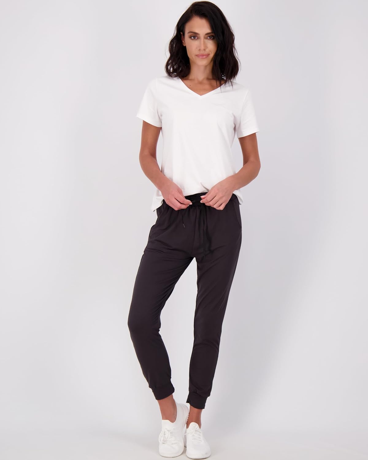 Real Essentials 3 Pack Womens UltraSoft Lounge Joggers Sweatpants Athletic Yoga Pants with Pockets Available in PlusSet 5