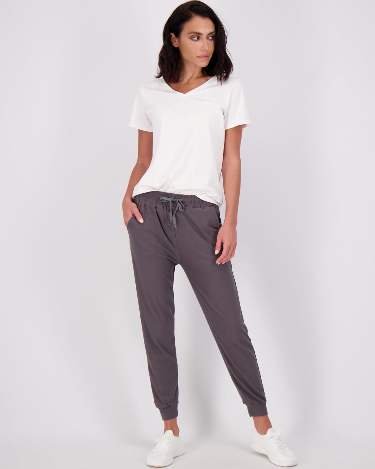 Real Essentials 3 Pack Womens UltraSoft Lounge Joggers Sweatpants Athletic Yoga Pants with Pockets Available in PlusSet 6
