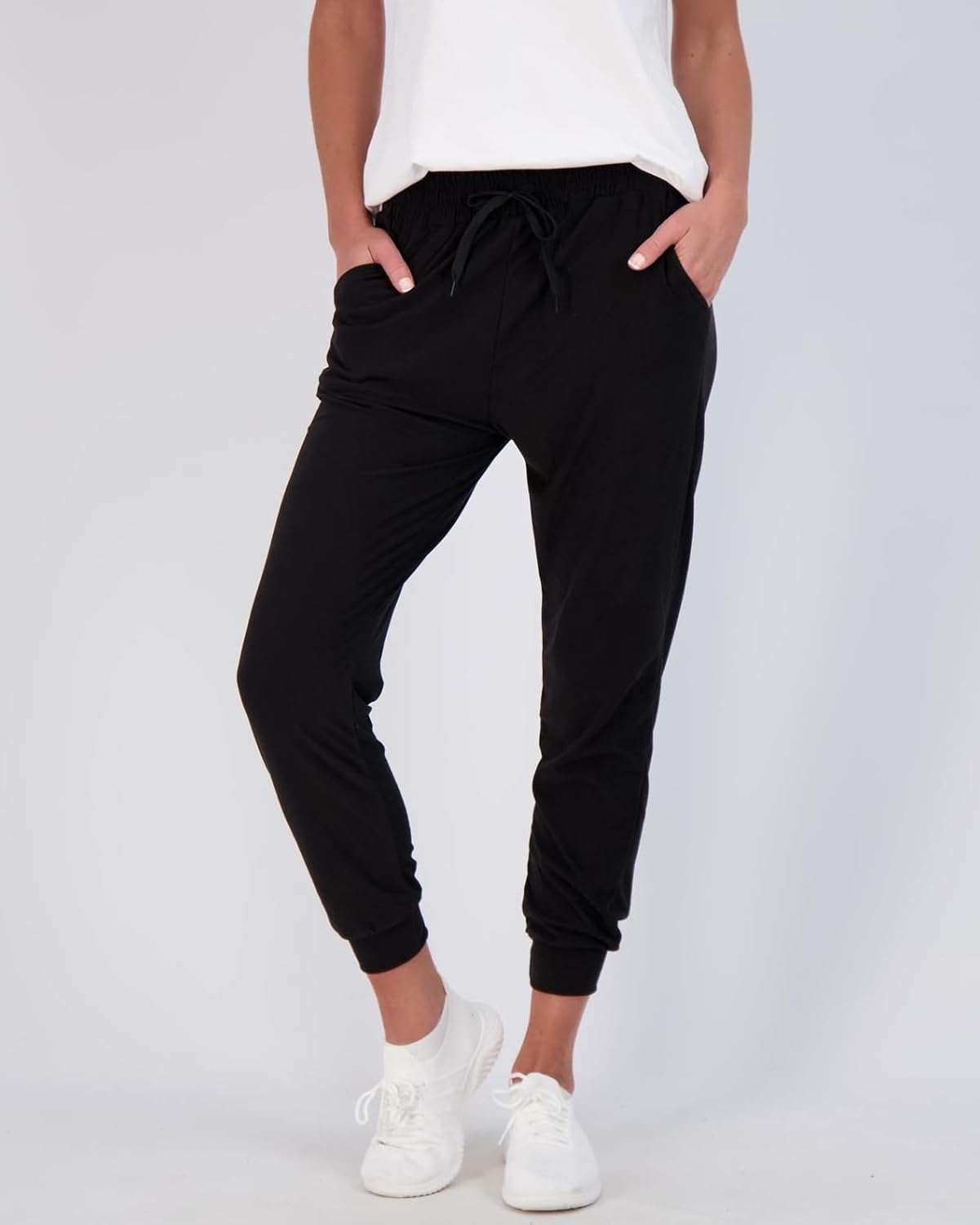 Real Essentials 3 Pack Womens UltraSoft Lounge Joggers Sweatpants Athletic Yoga Pants with Pockets Available in PlusSet 7