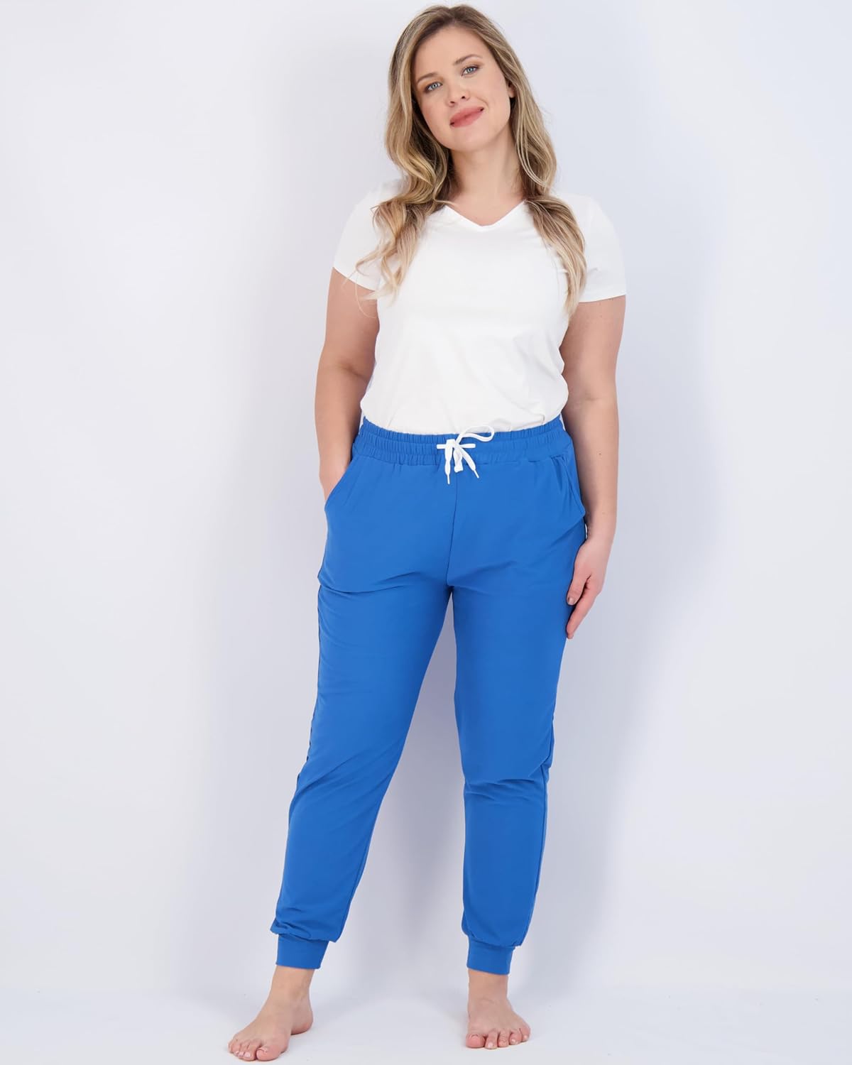Real Essentials 3 Pack Womens UltraSoft Lounge Joggers Sweatpants Athletic Yoga Pants with Pockets Available in PlusSet 7