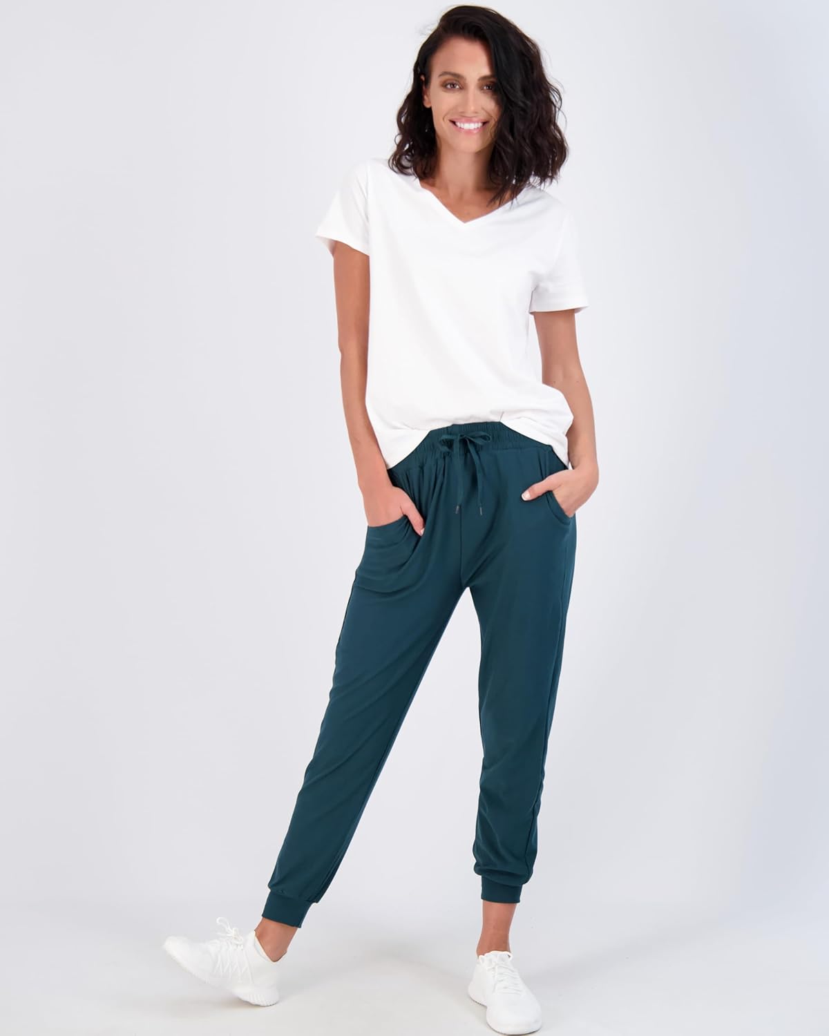 Real Essentials 3 Pack Womens UltraSoft Lounge Joggers Sweatpants Athletic Yoga Pants with Pockets Available in PlusSet 9