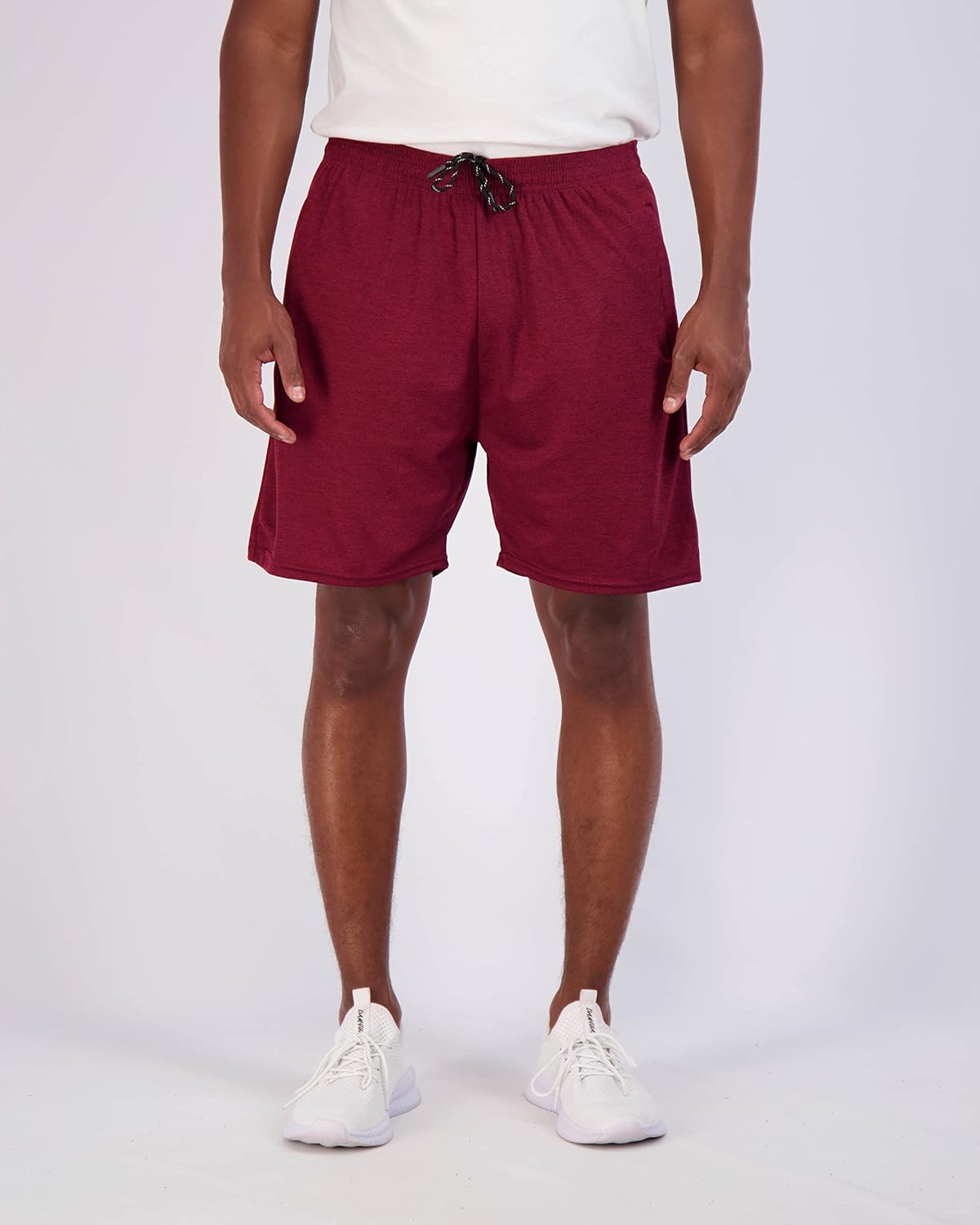 Real Essentials 4 Pack Mens 7quot Athletic Running Quick Dry Mesh Shorts with Zipper Pockets Available in Big ampamp TallSet 10