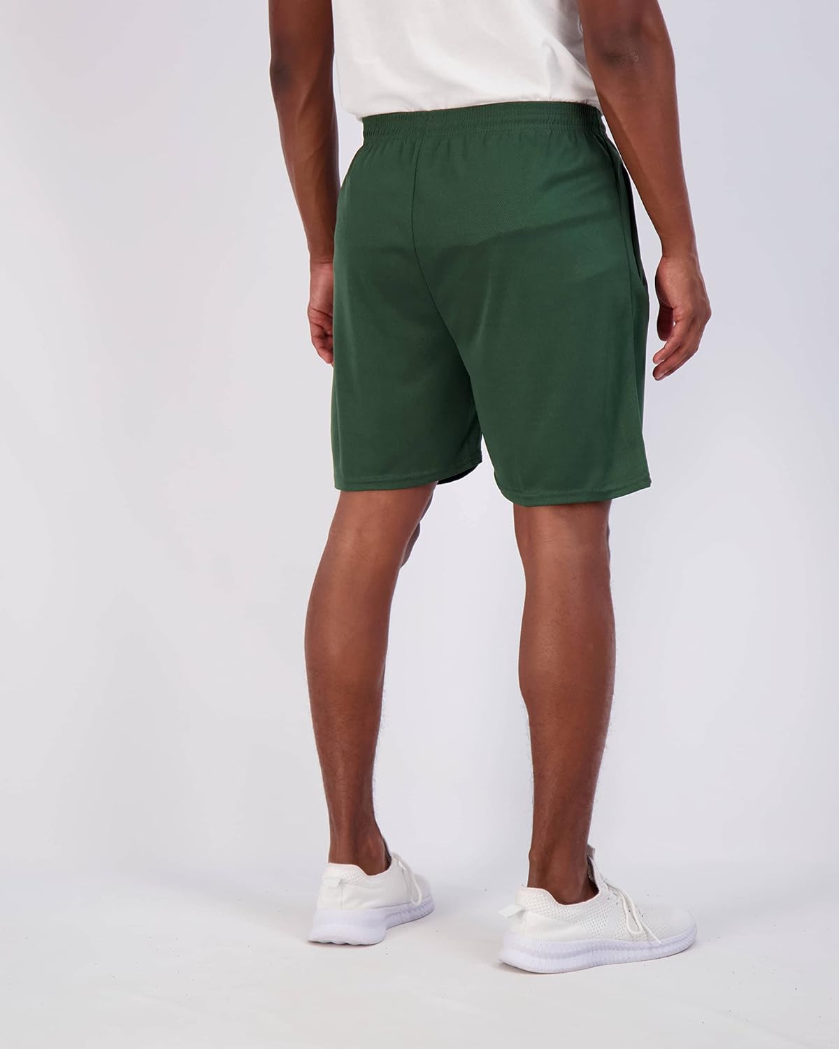 Real Essentials 4 Pack Mens 7quot Athletic Running Quick Dry Mesh Shorts with Zipper Pockets Available in Big ampamp TallSet 4