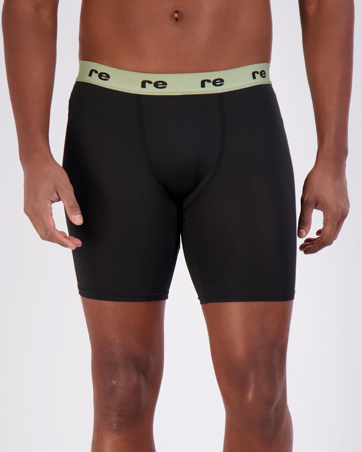 Real Essentials 5 Pack Mens Compression Shorts  Quick Dry Performance Active Underwear Available in Big ampamp TallSet L