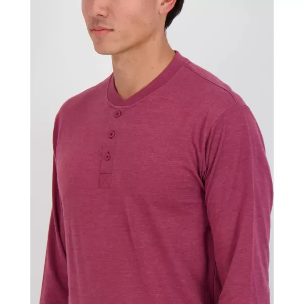 Real Essentials 3 Pack Mens Cotton Short ampamp Long Sleeve Henley TShirt Performance Activewear Available in Big ampamp TallLong Sleeve  Set 1