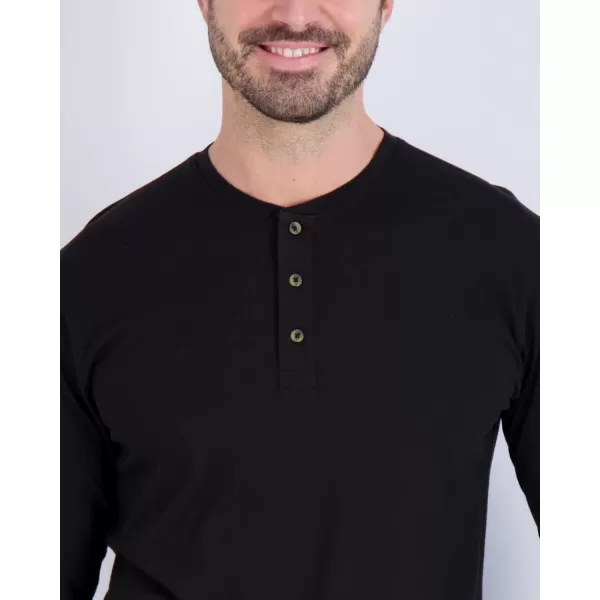 Real Essentials 3 Pack Mens Cotton Short ampamp Long Sleeve Henley TShirt Performance Activewear Available in Big ampamp TallLong Sleeve  Set 10