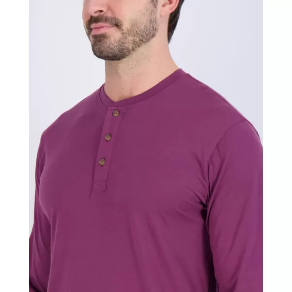 Real Essentials 3 Pack Mens Cotton Short ampamp Long Sleeve Henley TShirt Performance Activewear Available in Big ampamp TallLong Sleeve  Set 11