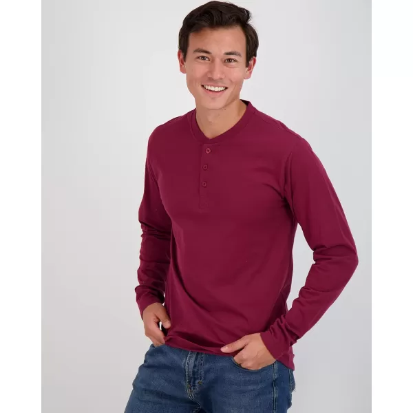Real Essentials 3 Pack Mens Cotton Short ampamp Long Sleeve Henley TShirt Performance Activewear Available in Big ampamp TallLong Sleeve  Set 7