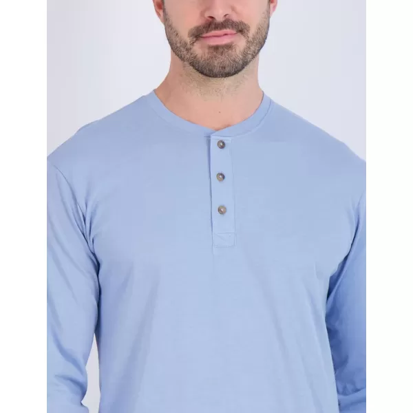 Real Essentials 3 Pack Mens Cotton Short ampamp Long Sleeve Henley TShirt Performance Activewear Available in Big ampamp TallLong Sleeve  Set 8