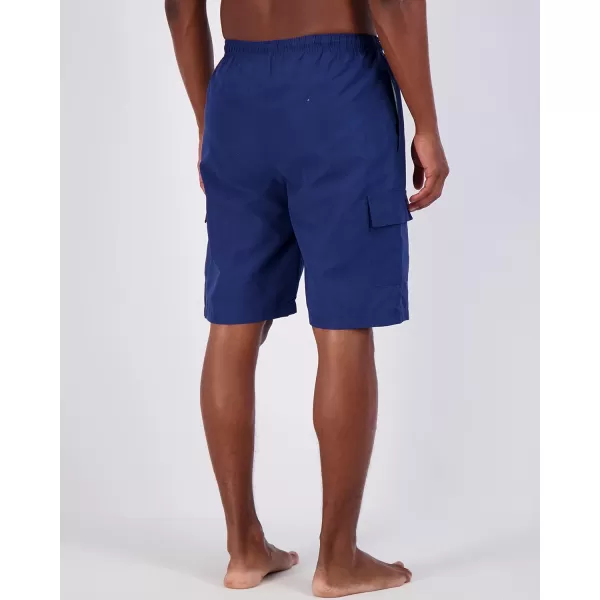Real Essentials 3 Pack Mens Swim Trunks with Cargo Pockets ampamp Mesh Lining Available in Big ampamp TallSet 1