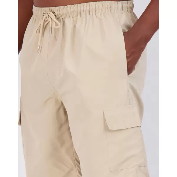 Real Essentials 3 Pack Mens Swim Trunks with Cargo Pockets ampamp Mesh Lining Available in Big ampamp TallSet 3