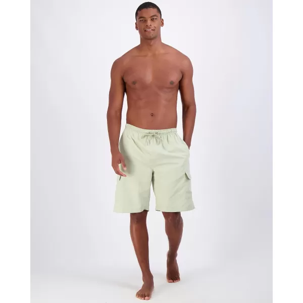 Real Essentials 3 Pack Mens Swim Trunks with Cargo Pockets ampamp Mesh Lining Available in Big ampamp TallSet 4