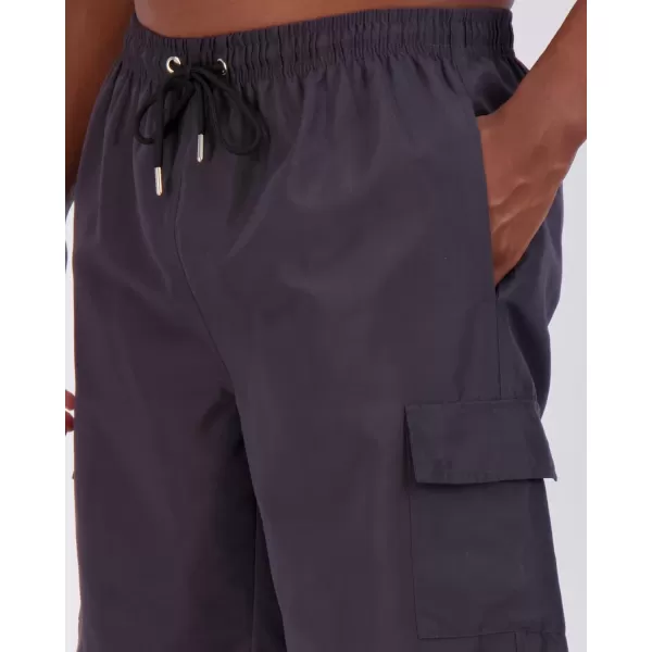 Real Essentials 3 Pack Mens Swim Trunks with Cargo Pockets ampamp Mesh Lining Available in Big ampamp TallSet 4