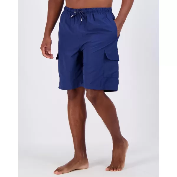 Real Essentials 3 Pack Mens Swim Trunks with Cargo Pockets ampamp Mesh Lining Available in Big ampamp TallSet 6