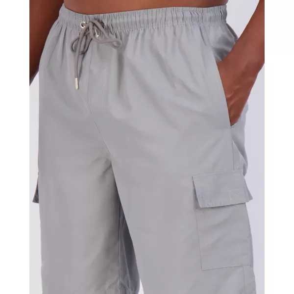Real Essentials 3 Pack Mens Swim Trunks with Cargo Pockets ampamp Mesh Lining Available in Big ampamp TallSet 8