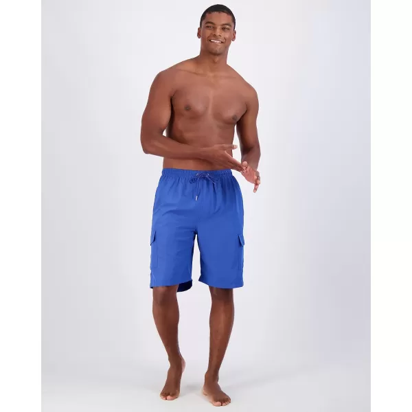 Real Essentials 3 Pack Mens Swim Trunks with Cargo Pockets ampamp Mesh Lining Available in Big ampamp TallSet 8