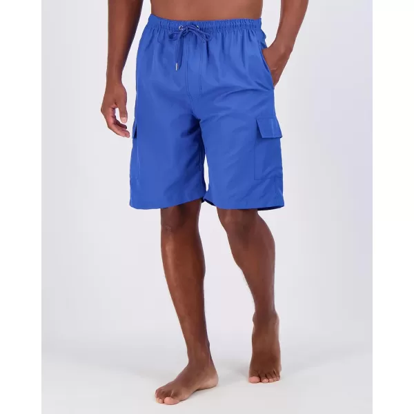 Real Essentials 3 Pack Mens Swim Trunks with Cargo Pockets ampamp Mesh Lining Available in Big ampamp TallSet 8