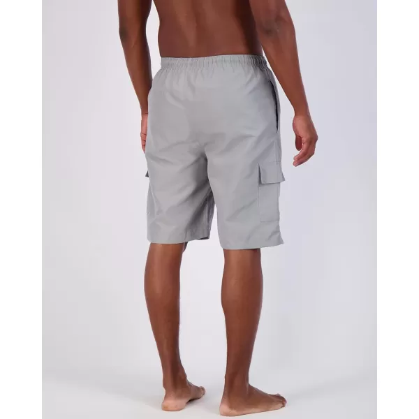 Real Essentials 3 Pack Mens Swim Trunks with Cargo Pockets ampamp Mesh Lining Available in Big ampamp TallSet 8