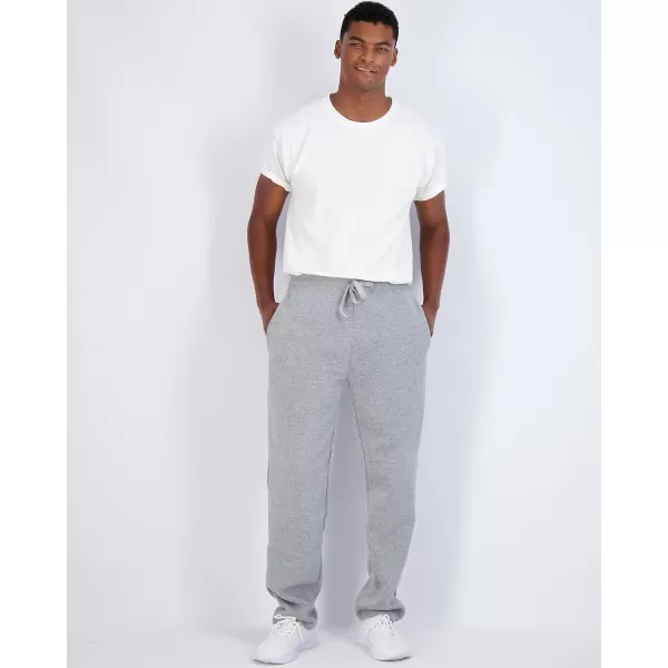 Real Essentials 3 Pack Mens Tech Fleece Athletic Casual Open Bottom Sweatpants with Pockets Available in Big ampamp TallSet 1