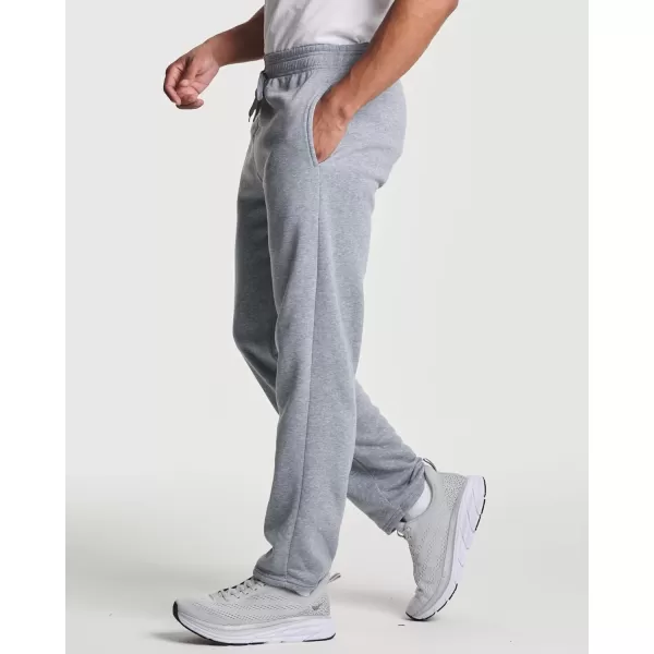 Real Essentials 3 Pack Mens Tech Fleece Athletic Casual Open Bottom Sweatpants with Pockets Available in Big ampamp TallSet 4
