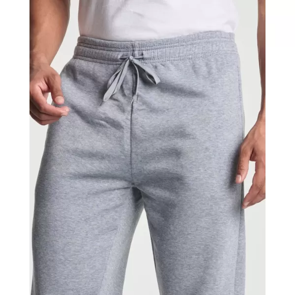 Real Essentials 3 Pack Mens Tech Fleece Athletic Casual Open Bottom Sweatpants with Pockets Available in Big ampamp TallSet 4