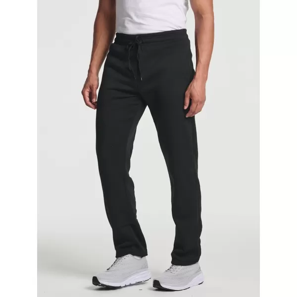 Real Essentials 3 Pack Mens Tech Fleece Athletic Casual Open Bottom Sweatpants with Pockets Available in Big ampamp TallSet 5