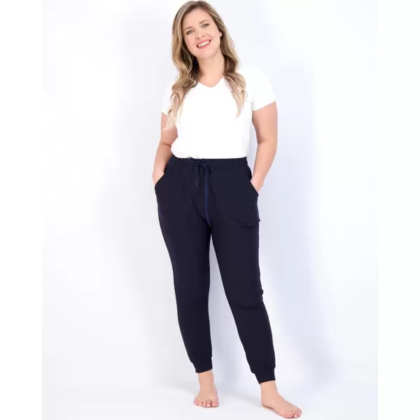 Real Essentials 3 Pack Womens UltraSoft Lounge Joggers Sweatpants Athletic Yoga Pants with Pockets Available in PlusSet 3