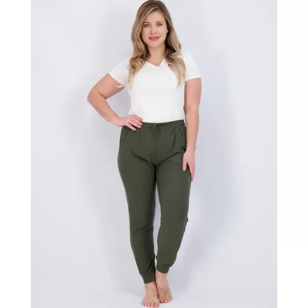 Real Essentials 3 Pack Womens UltraSoft Lounge Joggers Sweatpants Athletic Yoga Pants with Pockets Available in PlusSet 4