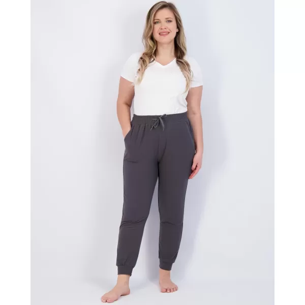 Real Essentials 3 Pack Womens UltraSoft Lounge Joggers Sweatpants Athletic Yoga Pants with Pockets Available in PlusSet 9