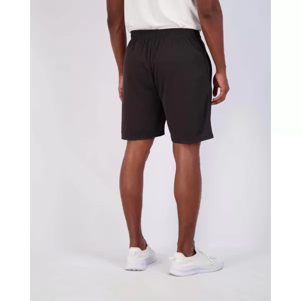 Real Essentials 4 Pack Mens 7quot Athletic Running Quick Dry Mesh Shorts with Zipper Pockets Available in Big ampamp TallSet 1