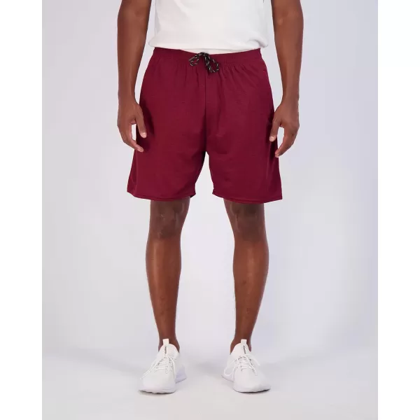 Real Essentials 4 Pack Mens 7quot Athletic Running Quick Dry Mesh Shorts with Zipper Pockets Available in Big ampamp TallSet 10