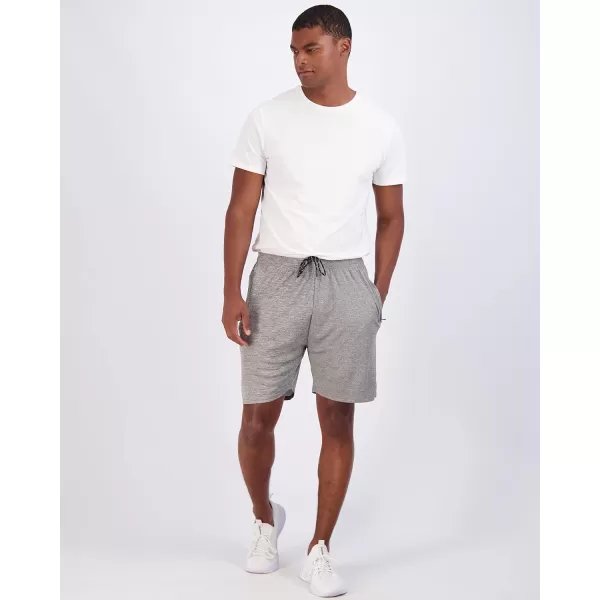 Real Essentials 4 Pack Mens 7quot Athletic Running Quick Dry Mesh Shorts with Zipper Pockets Available in Big ampamp TallSet 10