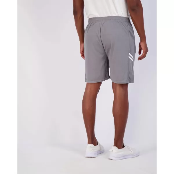 Real Essentials 4 Pack Mens 7quot Athletic Running Quick Dry Mesh Shorts with Zipper Pockets Available in Big ampamp TallSet 11
