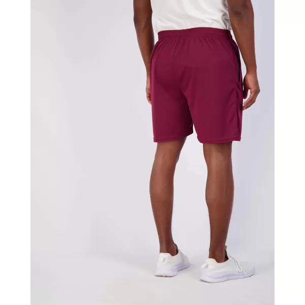 Real Essentials 4 Pack Mens 7quot Athletic Running Quick Dry Mesh Shorts with Zipper Pockets Available in Big ampamp TallSet 5