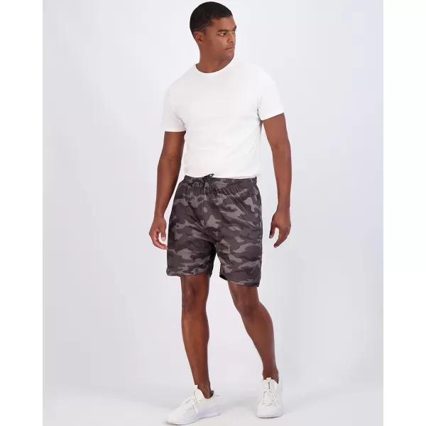 Real Essentials 4 Pack Mens 7quot Athletic Running Quick Dry Mesh Shorts with Zipper Pockets Available in Big ampamp TallSet 6