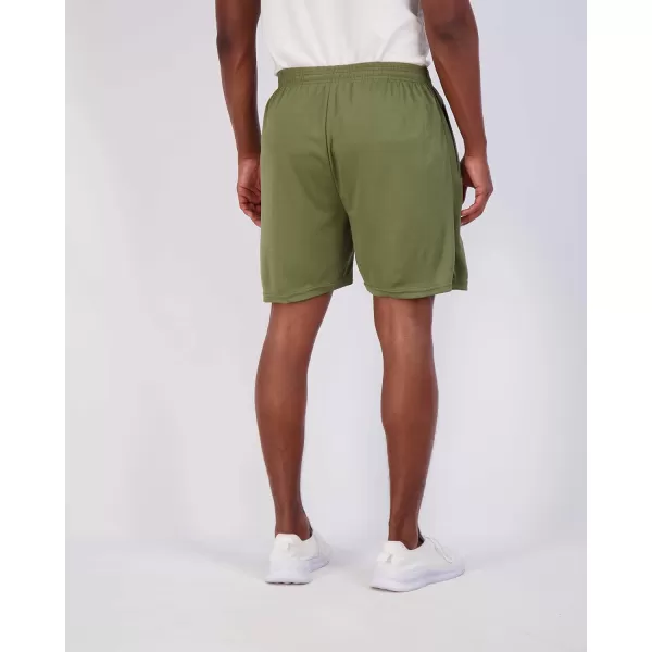 Real Essentials 4 Pack Mens 7quot Athletic Running Quick Dry Mesh Shorts with Zipper Pockets Available in Big ampamp TallSet 6