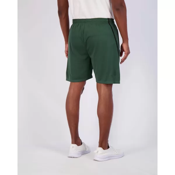 Real Essentials 4 Pack Mens 7quot Athletic Running Quick Dry Mesh Shorts with Zipper Pockets Available in Big ampamp TallSet 7
